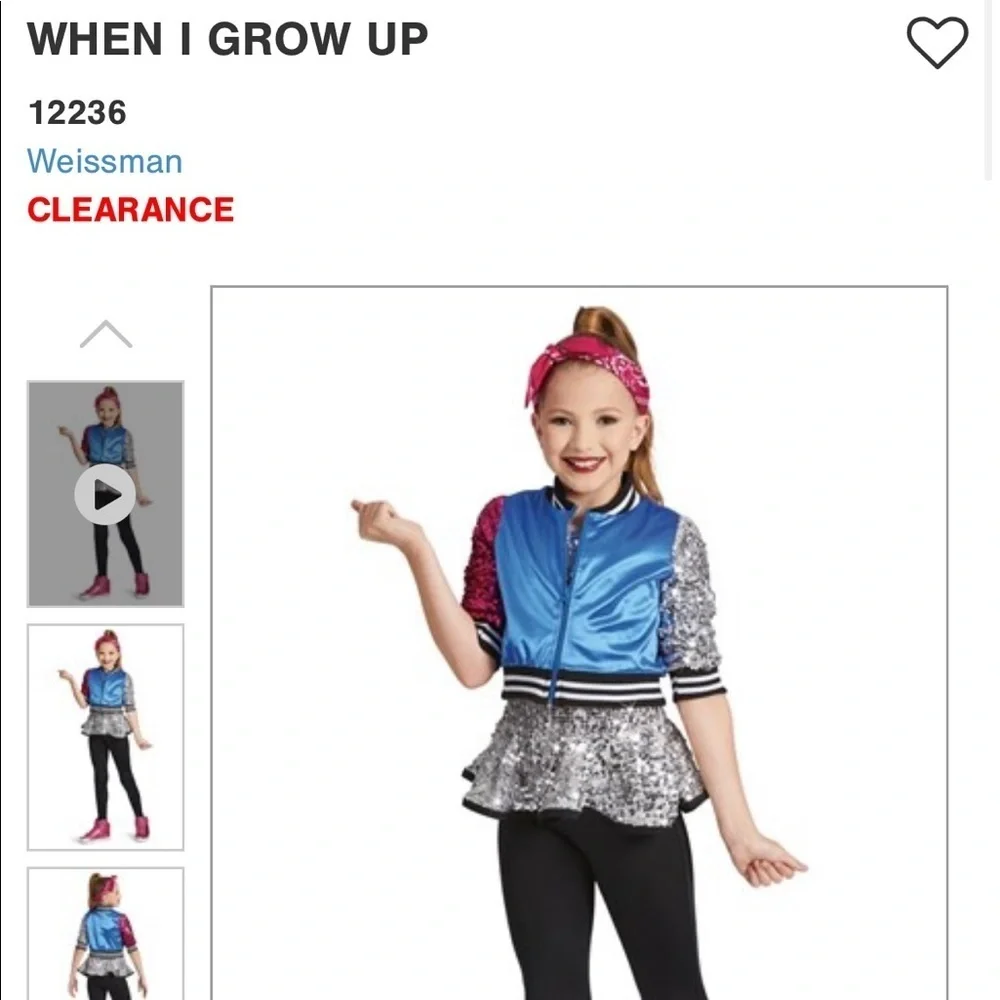 When I grow up 12236 M Weissman costume